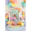 Conj. balao Baby box e gato
